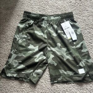 Old Navy Green Camo Athletic Shorts